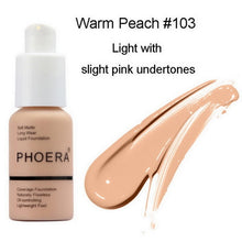 Load image into Gallery viewer, PHOERA Face Foundation Cream Concealer Brighten Waterproof Full Coverage Professional Makeup Facial Matte Base Make Up Dropship