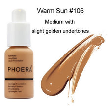 Load image into Gallery viewer, PHOERA Face Foundation Cream Concealer Brighten Waterproof Full Coverage Professional Makeup Facial Matte Base Make Up Dropship