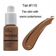 Load image into Gallery viewer, PHOERA Face Foundation Cream Concealer Brighten Waterproof Full Coverage Professional Makeup Facial Matte Base Make Up Dropship