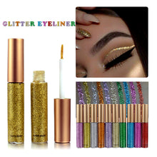 Load image into Gallery viewer, Glitter Liquid Eyeliner Pen Diamond Metallic Shine Eye Shadow & Liner Combination Pencil Eyes Makeup Glow Eyeshadow Cream Stick