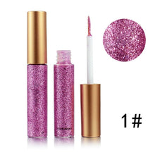 Load image into Gallery viewer, Glitter Liquid Eyeliner Pen Diamond Metallic Shine Eye Shadow & Liner Combination Pencil Eyes Makeup Glow Eyeshadow Cream Stick