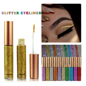 Glitter Liquid Eyeliner Pen Diamond Metallic Shine Eye Shadow & Liner Combination Pencil Eyes Makeup Glow Eyeshadow Cream Stick