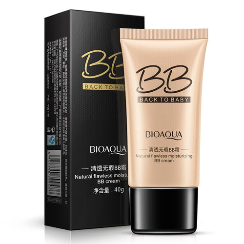 BIOAQUA Natural Flawless BB Cream Whitening Moisturizing Concealer  Nude Foundation Makeup Face Beauty