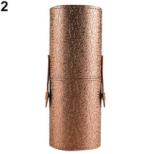 Load image into Gallery viewer, Travel Makeup Brush Pen Storage Holder Cosmetic Faux Leather Case Box Container
