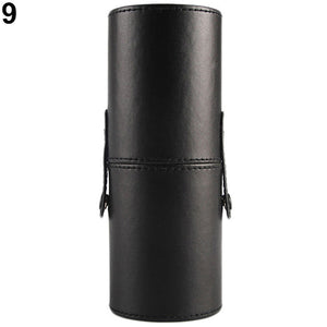 Travel Makeup Brush Pen Storage Holder Cosmetic Faux Leather Case Box Container