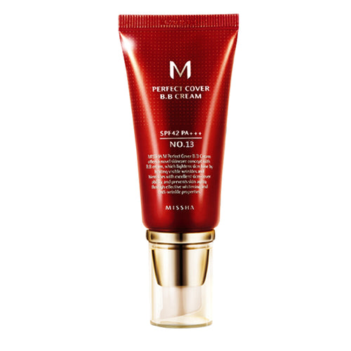 Original Korea Cosmetics MISSHA M Perfect Cover BB Cream 50ml SPF42 PA+++ (#13, #21, #23, #31) Foundation Makeup CC Cream