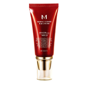 Original Korea Cosmetics MISSHA M Perfect Cover BB Cream 50ml SPF42 PA+++ (#13, #21, #23, #31) Foundation Makeup CC Cream
